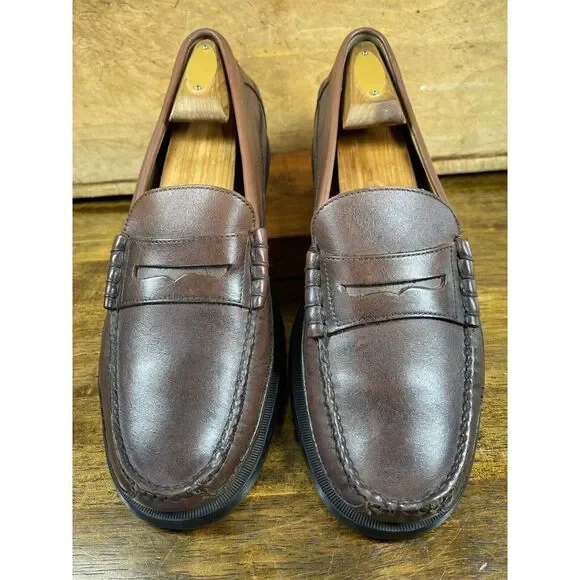 Johnston‎ & Murphy Mens Penny Loafers Leather Casual Dress Shoes 10M - Picture 4 of 9